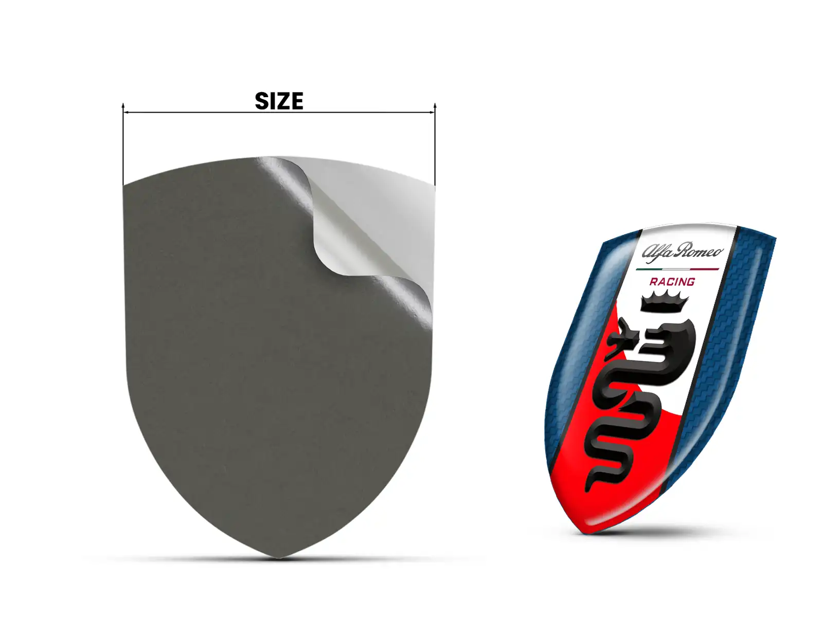 Alfa Romeo Silikonsticker Robust Hochwertig Professionell